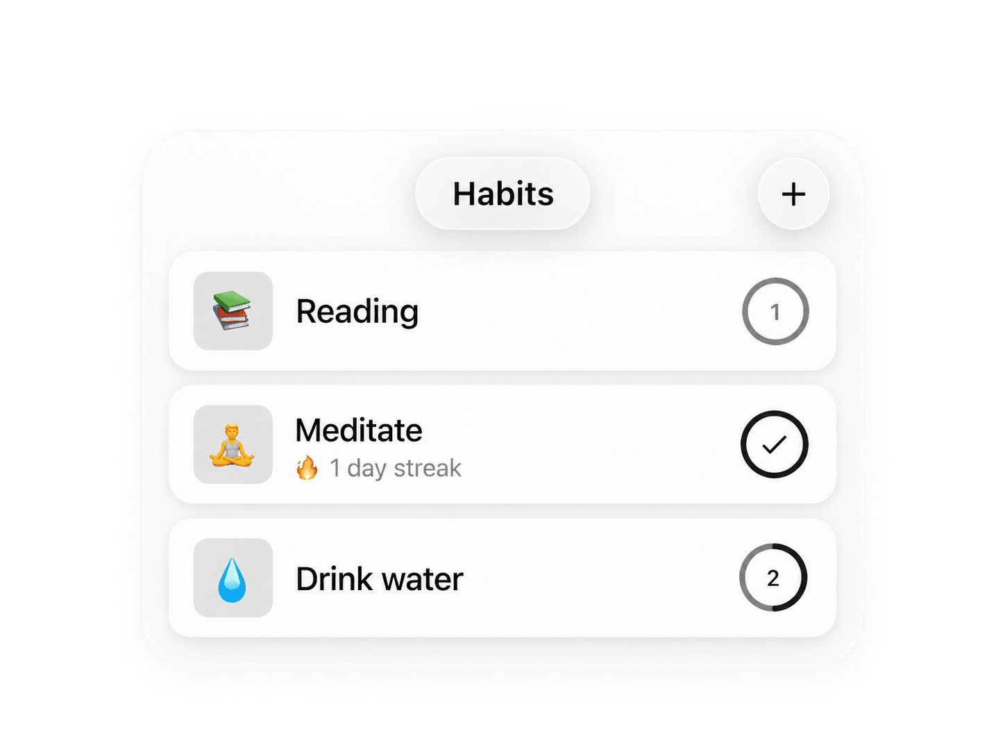 Build habits and keep the streak