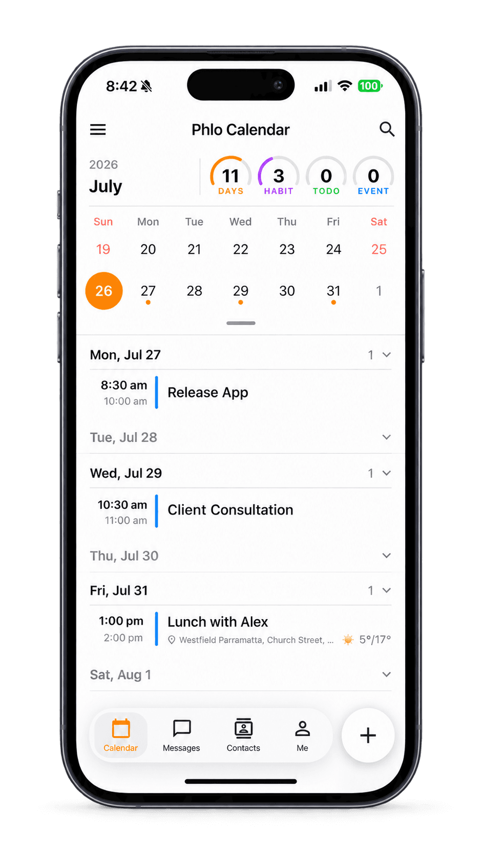 Your whole life on one calendar